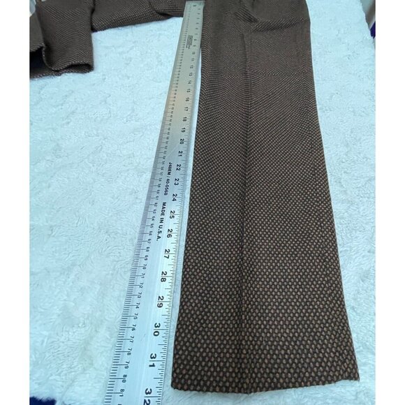 Vintage Spitalnick & Co. High Waisted Straight Trouser Pants Size 4 Brown Casual - Picture 3 of 9